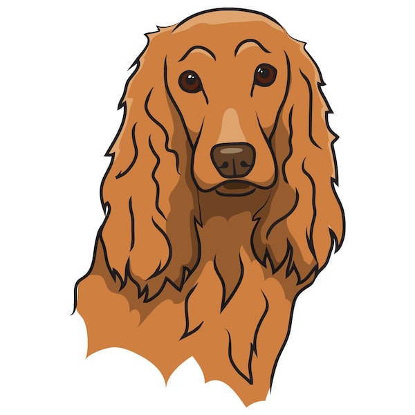 Cocker Spaniel Dog Decal, Dog Lover Decor Vinyl Sticker
